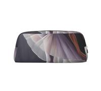 NBSKSDLK Ballet Dancer Makeup Bag for Women Men Pencil Pouch Travel Small Cosmetic Bag Zippered Toiletry Bags Aesthetic Pen Bags Trendy Storage Bags Leather Coin Pouch Purse, Gold, One size