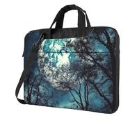NBSKSDLK blue moon Laptop Bag 14 inch, Computer Briefcase Gifts for Men Women, 360 Protective Laptop Shoulder Bag