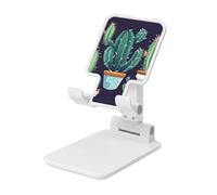 NBSKSDLK Cactus Succulent Plant Cell Phone Stand for Desk - Fully Adjustable Mobile Phone Holder Cradle Dock Folding Desktop Mobile Phone Kickstand Universal Tablet Stand for iPad Stand Holder