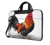 NBSKSDLK Chicken Rooster Laptop Bag 13 inch, Computer Briefcase Gifts for Men Women, 360 Protective Laptop Shoulder Bag