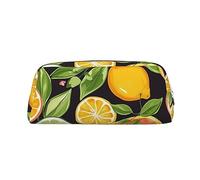 NBSKSDLK citrus fruit pattern Makeup Bag for Women Men Pencil Pouch Travel Small Cosmetic Bag Zippered Toiletry Bags Aesthetic Pen Bags Trendy Storage Bags Leather Coin Pouch Purse, Silver, One size