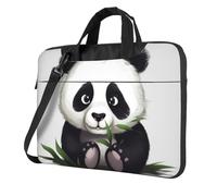 NBSKSDLK Cute Panda Laptop Bag 14 inch, Computer Briefcase Gifts for Men Women, 360 Protective Laptop Shoulder Bag