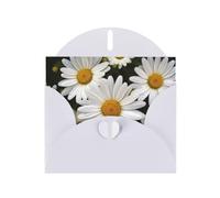 NBSKSDLK Daisy Flower Greeting Cards All Occasion Blank Note Cards with Envelopes Pop Up Birthday Card Postcards Personalized Thank You Card 4x6 Inch