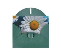 NBSKSDLK Daisy Flowers Greeting Cards All Occasion Blank Note Cards with Envelopes Pop Up Birthday Card Postcards Personalized Thank You Card 4x6 Inch