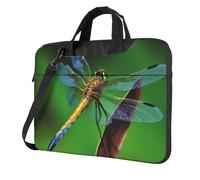 NBSKSDLK dragonfly Laptop Bag, Computer Briefcase Gifts for Men Women, 360 Protective Laptop Shoulder Bag, Black, 13 inch