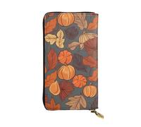 NBSKSDLK Fall Leather Wallet RFID Blocking Credit Card Case Large Capacity Money Organizer with Zipper Pocket - Slim Minimalist Cash Wallet for Men Women Phone Clutch Gift