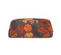 NBSKSDLK Fall Makeup Bag for Women Men Pencil Pouch Travel Small Cosmetic Bag Zippered Toiletry Bags Aesthetic Pen Bags Trendy Storage Bags Leather Coin Pouch Purse, Gold, One size