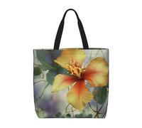 NBSKSDLK Green Eucalyptus Leaves Tote Bag Travel Large Shoulder Bag with Zipper Gifts for Women Casual Tote's Handbags Waterproof Beach Bags Lightweight Work Laptop Bag Reusable Grocery Bag