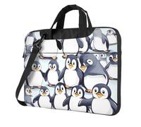 NBSKSDLK many Cute Baby Penguins Sketch Laptop Bag, Computer Briefcase Gifts for Men Women, Black, 13 inch