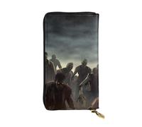NBSKSDLK Many Zombie Leather Wallet RFID Blocking Credit Card Case Large Capacity Money Organizer with Zipper Pocket - Slim Minimalist Cash Wallet for Men Women Phone Clutch Gift