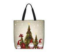 NBSKSDLK Merry christmas Tote Bag Travel Large Shoulder Bag with Zipper Gifts for Women Casual Tote's Handbags Waterproof Beach Bags Lightweight Work Laptop Bag Reusable Grocery Bag