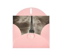 NBSKSDLK Paris Eiffel Tower Greeting Cards All Occasion Blank Note Cards with Envelopes Pop Up Birthday Card Postcards Personalized Thank You Card 4x6 Inch