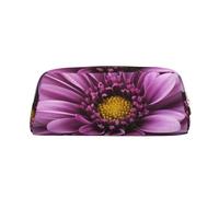 NBSKSDLK Purple Chrysanthemum Makeup Bag for Women Men Pencil Pouch Travel Small Cosmetic Bag Zippered Toiletry Bags Aesthetic Pen Bags Trendy Storage Bags Leather Coin Pouch Purse, Gold, One size