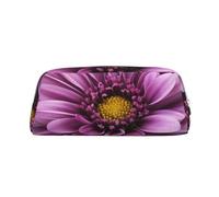 NBSKSDLK Purple Chrysanthemum Makeup Bag for Women Men Pencil Pouch Travel Small Cosmetic Bag Zippered Toiletry Bags Aesthetic Pen Bags Trendy Storage Bags Leather Coin Pouch Purse, Silver, One Size