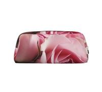 NBSKSDLK Roses Makeup Bag for Women Men Pencil Pouch Travel Small Cosmetic Bag Zippered Toiletry Bags Aesthetic Pen Bags Trendy Storage Bags Leather Coin Pouch Purse, Gold, One Size