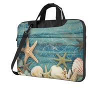 NBSKSDLK Shell Starfish Pattern Laptop Bag 13 inch, Computer Briefcase Gifts for Men Women, 360 Protective Laptop Shoulder Bag
