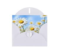 NBSKSDLK Spring Daisy Flowers Greeting Cards All Occasion Blank Note Cards with Envelopes Pop Up Birthday Card Postcards Personalized Thank You Card 4x6 Inch