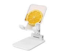 NBSKSDLK Summer Lemon Cell Phone Stand for Desk - Fully Adjustable Mobile Phone Holder Cradle Dock Folding Desktop Mobile Phone Kickstand Universal Tablet Stand for iPad Stand Holder