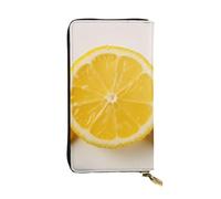 NBSKSDLK Summer Lemon Leather Wallet RFID Blocking Credit Card Case Large Capacity Money Organizer with Zipper Pocket - Slim Minimalist Cash Wallet for Men Women Phone Clutch Gift