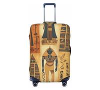 NBSKSDLK Travel Luggage Cover Ancient Egypt Tribe Series Suitcase Protector Anti-Scratch Washable Baggage Covers Elastic Suitcase Cover Tsa Approved Baggage Protector Fit 18-32 Inch Luggage, Black, S
