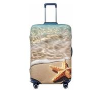 NBSKSDLK Travel Luggage Cover beach starfish Suitcase Protector Anti-Scratch Washable Baggage Covers Elastic Suitcase Cover Tsa Approved Baggage Protector Fit 18-32 Inch Luggage, Black, XL