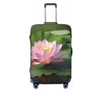 NBSKSDLK Travel Luggage Cover Beautiful Flower Suitcase Protector Anti-Scratch Washable Baggage Covers Elastic Suitcase Cover Tsa Approved Baggage Protector Fit 18-32 Inch Luggage, Black, M