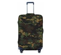 NBSKSDLK Travel Luggage Cover Camouflage Pattern Suitcase Protector Anti-Scratch Washable Baggage Covers Elastic Suitcase Cover Tsa Approved Baggage Protector Fit 18-32 Inch Luggage, Black, M