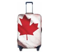 NBSKSDLK Travel Luggage Cover Canadian flag Suitcase Protector Anti-Scratch Washable Baggage Covers Elastic Suitcase Cover Tsa Approved Baggage Protector Fit 18-32 Inch Luggage, Black, M