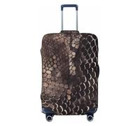 NBSKSDLK Travel Luggage Cover Classic Snake Skin Suitcase Protector Anti-Scratch Washable Baggage Covers Elastic Suitcase Cover Tsa Approved Baggage Protector Fit 18-32 Inch Luggage, Black, L