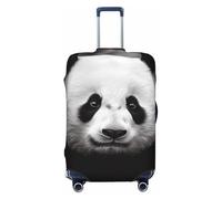 NBSKSDLK Travel Luggage Cover Cute Black and White Panda Suitcase Protector Anti-Scratch Washable Baggage Covers Elastic Suitcase Cover Tsa Approved Baggage Protector Fit 18-32 Inch Luggage, Black, L