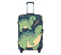 NBSKSDLK Travel Luggage Cover Cute Dinosaur Suitcase Protector Anti-Scratch Washable Baggage Covers Elastic Suitcase Cover Tsa Approved Baggage Protector Fit 18-32 Inch Luggage, Black, M