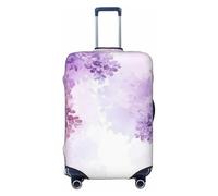 NBSKSDLK Travel Luggage Cover Framing Lilac Flowers in Blossom Suitcase Protector Anti-Scratch Washable Baggage Covers Elastic Suitcase Cover Tsa Approved Baggage Protector Fit 18-32 Inch Luggage