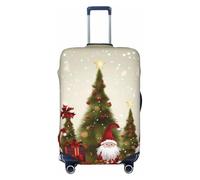 NBSKSDLK Travel Luggage Cover Merry christmas Suitcase Protector Anti-Scratch Washable Baggage Covers Elastic Suitcase Cover Tsa Approved Baggage Protector Fit 18-32 Inch Luggage, Black, XL