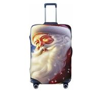 NBSKSDLK Travel Luggage Cover Santa Claus Suitcase Protector Anti-Scratch Washable Baggage Covers Elastic Suitcase Cover Tsa Approved Baggage Protector Fit 18-32 Inch Luggage, Black, S
