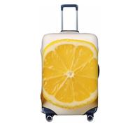 NBSKSDLK Travel Luggage Cover Summer Lemon Suitcase Protector Anti-Scratch Washable Baggage Covers Elastic Suitcase Cover Tsa Approved Baggage Protector Fit 18-32 Inch Luggage, Black, S