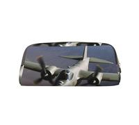 NBSKSDLK US Army Plane Makeup Bag for Women Men Pencil Pouch Travel Small Cosmetic Bag Zippered Toiletry Bags Aesthetic Pen Bags Trendy Storage Bags Leather Coin Pouch Purse, Gold, One size