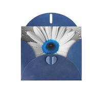 NBSKSDLK White Blue Daisy Greeting Cards All Occasion Blank Note Cards with Envelopes Pop Up Birthday Card Postcards Personalized Thank You Card 4x6 Inch