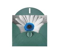 NBSKSDLK White Blue Daisy Greeting Cards All Occasion Blank Note Cards with Envelopes Pop Up Birthday Card Postcards Personalized Thank You Card 4x6 Inch