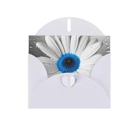 NBSKSDLK White Blue Daisy Greeting Cards All Occasion Blank Note Cards with Envelopes Pop Up Birthday Card Postcards Personalized Thank You Card 4x6 Inch