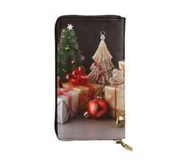 NBSKSDLK Xmas decoration Christmas Gift Leather Wallet RFID Blocking Credit Card Case Large Capacity Money Organizer with Zipper Pocket - Slim Minimalist Cash Wallet for Men Women Phone Clutch Gift
