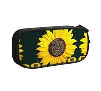 NBSNGSLS Bloom Sunflower Print Pencil Case Stylish Print Pencil Case - Organize Your Stationery with Elegance