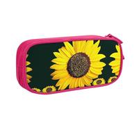 NBSNGSLS Bloom Sunflower Print Pencil Case Stylish Print Pencil Case - Organize Your Stationery with Elegance
