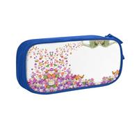 NBSNGSLS Butterflies Narcissus Flowers Print Pencil Case Stylish Print Pencil Case - Organize Your Stationery with Elegance