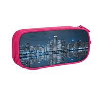 NBSNGSLS Chicago Reflected Print Pencil Case Stylish Print Pencil Case - Organize Your Stationery with Elegance