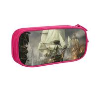 NBSNGSLS Cool Pirate Ship Print Pencil Case Stylish Print Pencil Case - Organize Your Stationery with Elegance