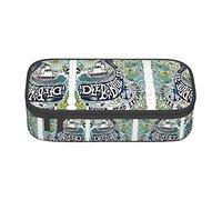 NBSNGSLS Deep Blue Animal Whale Print Pencil Case Stylish Print Pencil Case - Organize Your Stationery with Elegance