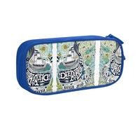 NBSNGSLS Deep Blue Animal Whale Print Pencil Case Stylish Print Pencil Case - Organize Your Stationery with Elegance