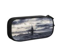 NBSNGSLS Giant Nuclear Ship Print Pencil Case Stylish Print Pencil Case - Organize Your Stationery with Elegance