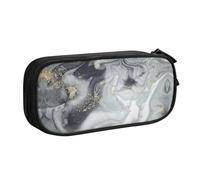 NBSNGSLS Grey Marble Stripe Print Pencil Case Stylish Print Pencil Case - Organize Your Stationery with Elegance