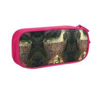 NBSNGSLS Library Bookshelf Book Print Pencil Case Stylish Print Pencil Case - Organize Your Stationery with Elegance